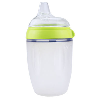 Ein guter Preis. Slow Flow Baby Fütterung Flasche Nitrosaminfrei 10oz Silicone Sipper Flasche online