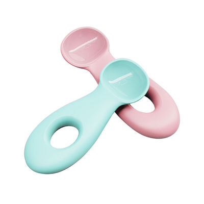 Un bon prix. 1 à 2 ans Cuillères pour bébés en silicone Gel souple Cuillère pour bébés en silicone en ligne