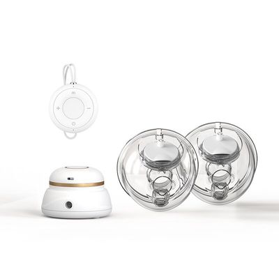 Good price 200g White Wearable Hands Free Breast Pump Double Breast Milk Electric Feeding Pump online