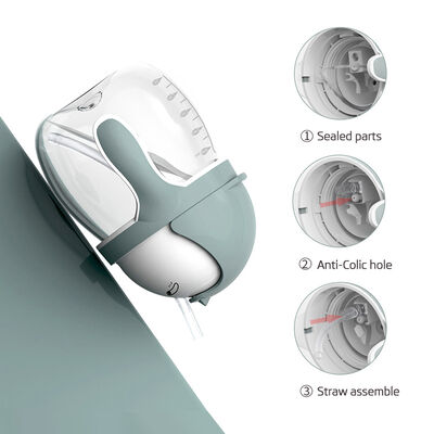 قیمت خوب شیشه شیر آموزشی کودک 300 میلی‌لیتری بدون BPA، لیوان نی‌دار کودک، لیوان نی‌دار PPSU کارتونی برای نوپا آنلاین