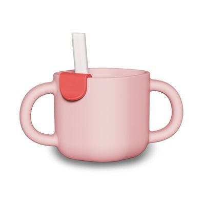 Good price 270ML Kids Silicone Feeding Cup With Straw Bpa Free Training Sippy Cup Print Pattern online