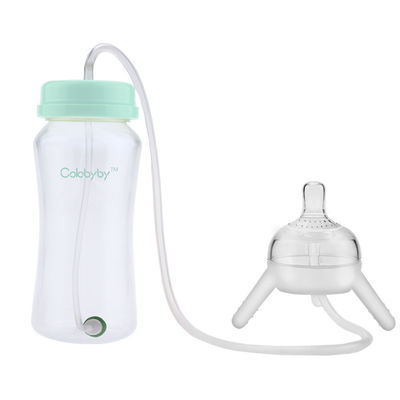 Good price Hands Free Baby Feeding Bottle For Parents Straight Round 10oz Feeding Bottle Glass Newborn online