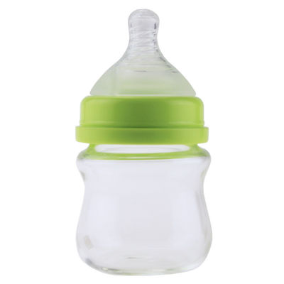 Good price 80ml Baby Feeding Bottle BPA Free  Glass Breastfeeding Bottles For Newborn Silicone online