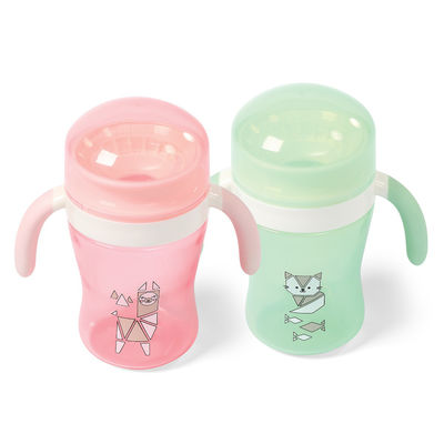 Good price 360 Degree Training Non Spill infant feeding cups with Handle OEM slow flow sippy cup online