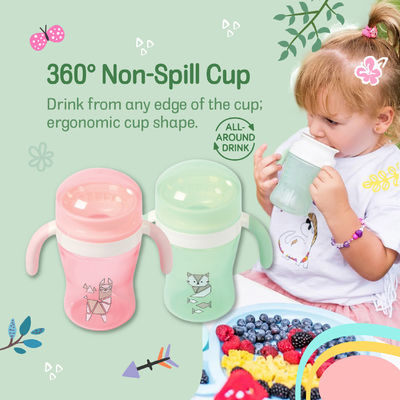 Good price OEM Infant Drinking Water Sippy Cup 360 Degree Training Non Spill Feeding Cups online