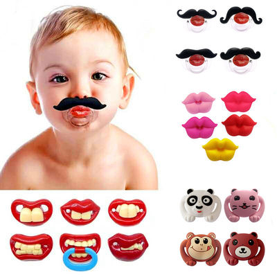 Good price Newborn Silicone Lips Shape  Infant Pacifier Cute Infant Soother Age 6M+ New Born Pacifiers online