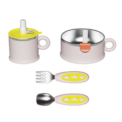 Good price Eco Friendly SS316 Infant Tableware Baby Products Silicone Dinnerware Infant Suction Plate online