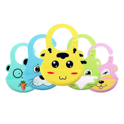 Good price Adjustable Soft Silicone Waterproof Infant Bibs Baby Bibs For Newborns Washable online