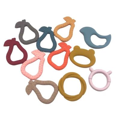 Good price Custom Color Soft Silic Infant Pacifier At Night Pear Shape Infant Teether online