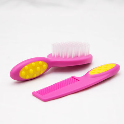 Good price Healthy Soft Colorful Baby Hair Brush Comb Set BPA FREE Newborn Hair Brush Kit online